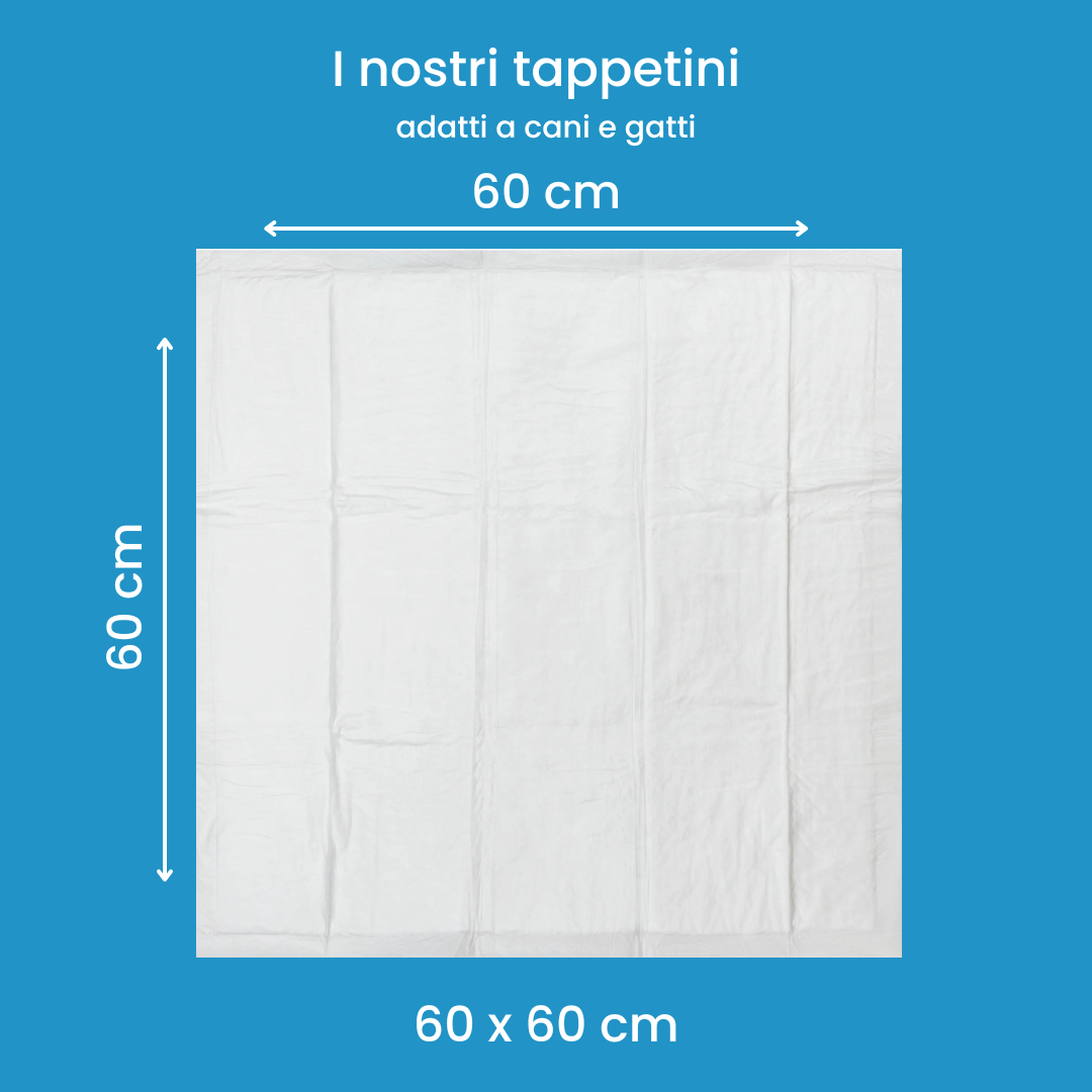Tappetini Assorbenti Monouso con angoli adesivi