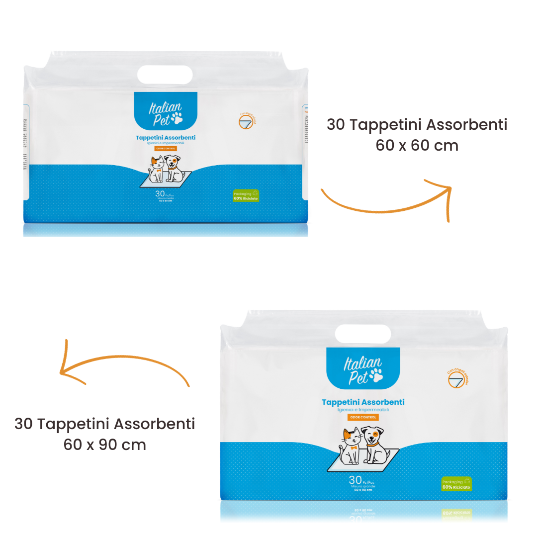 Tappetini Assorbenti Monouso con angoli adesivi