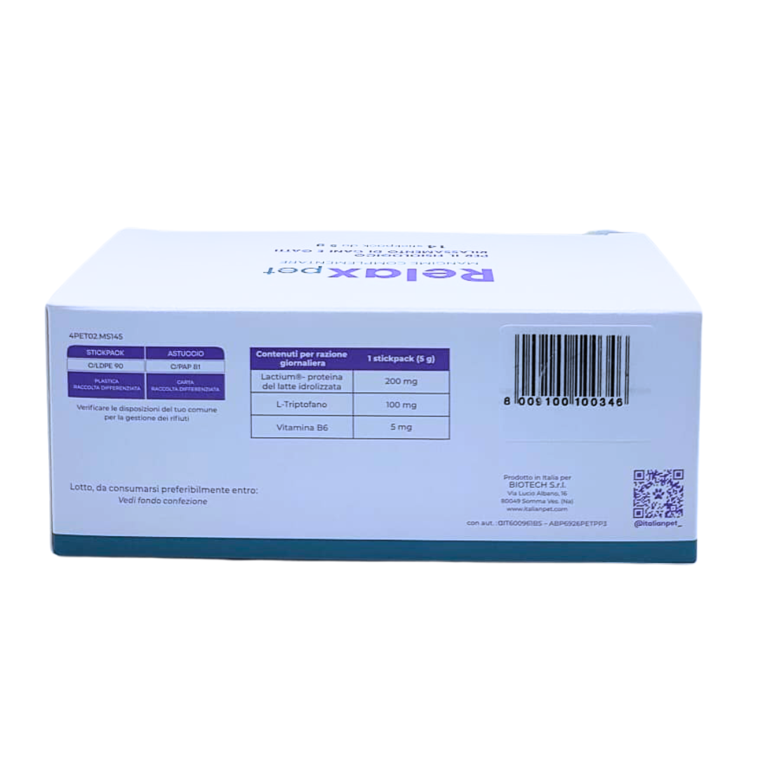 Relaxpet Integratore Calmante per Cani e Gatti